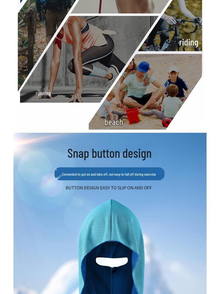Quick-Dry Hooded Sun Protection Shawl for Hair-Exposed Activities
