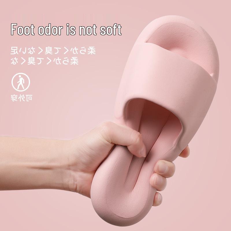 Unisex Non-Slip Korean Style Slippers for Indoor and Outdoor Use – Durable, Solid Color Footwear for Men and Women.