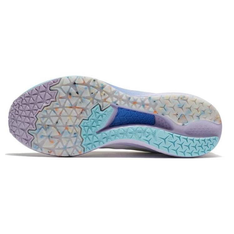 Li Ning Red Hare 5 Abrasion Resistant Breathable Low top Running Shoes Women's Mist White ARMT048-1