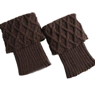 Winter Over Knee Long Knit Cover Leg Warmers Chic Warm Striped Legwarmers