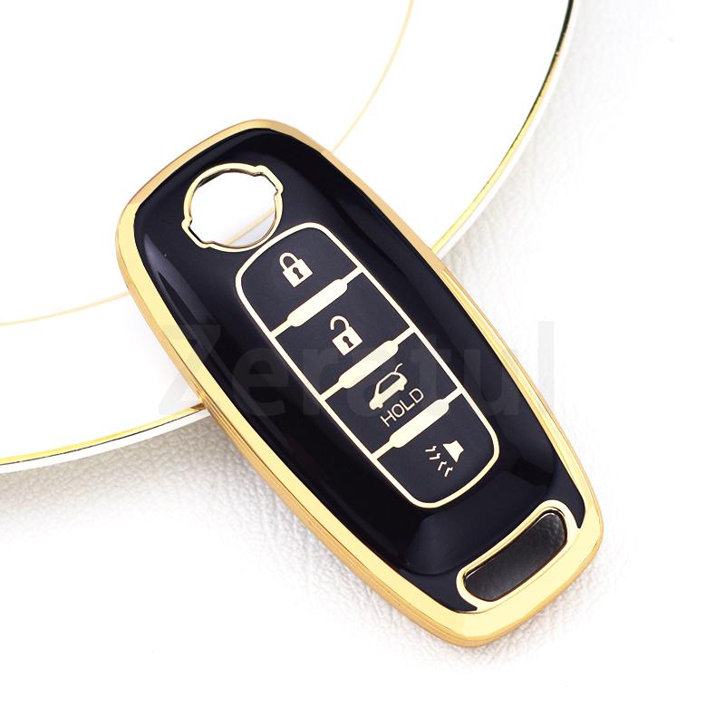 4/5 Buttons Auto Shell Fob Holder For Nissan X-Trail T33 Kicks Qashqai J12 Juke Teana Altima Ariya Tpu Car Key Case Cover Bag