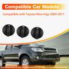 3pcs Car Air Condition A/C Panels Control Switch Knob Black for Toyota Hilux Vigo 2004 2005 2006 2007 2008 2009-2011 55905-0K011