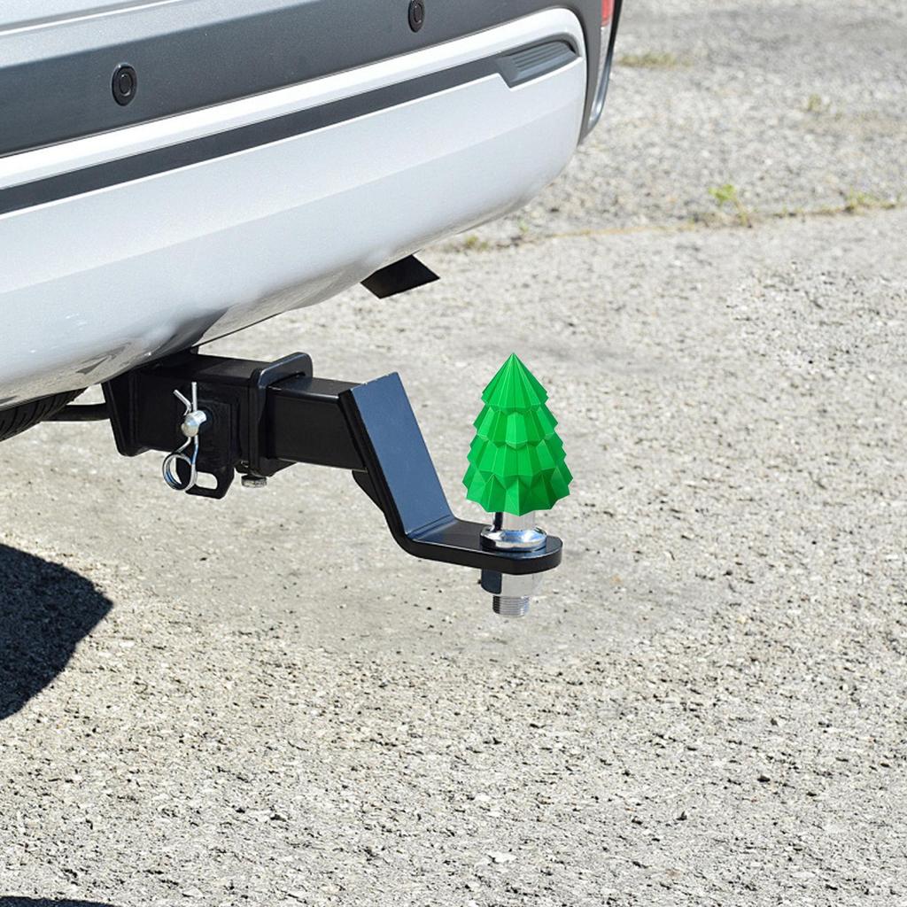 Cover Caps for Trailer Coupling Dust-proof Tree Shape Holiday Supplies Christmas Tree Trailers Hitch Cover for Travel Daily
