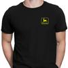 John Deere Style Logo T-Shirt Black Cotton Tee Car Enthusiast Racing Streetwear