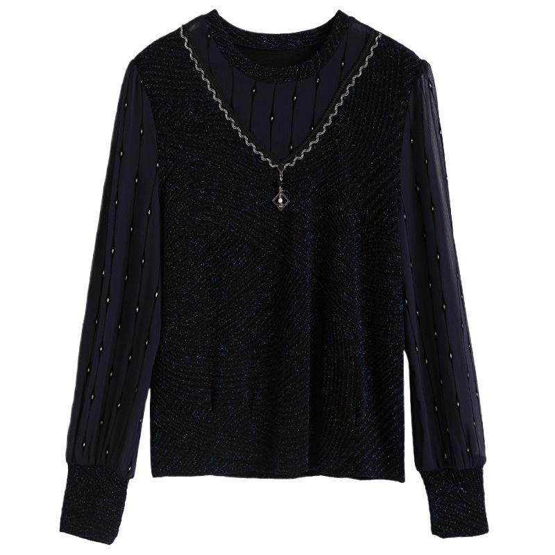 Autumn Casual Loose Shirt Middle-aged and Elderly Women's Clothing Middle-aged Korean New Style Fashionable T-shirt Top