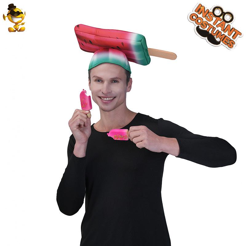 Fun Funny Watermelon Hat Halloween Hat Stage Show Props Hat Couple Hat