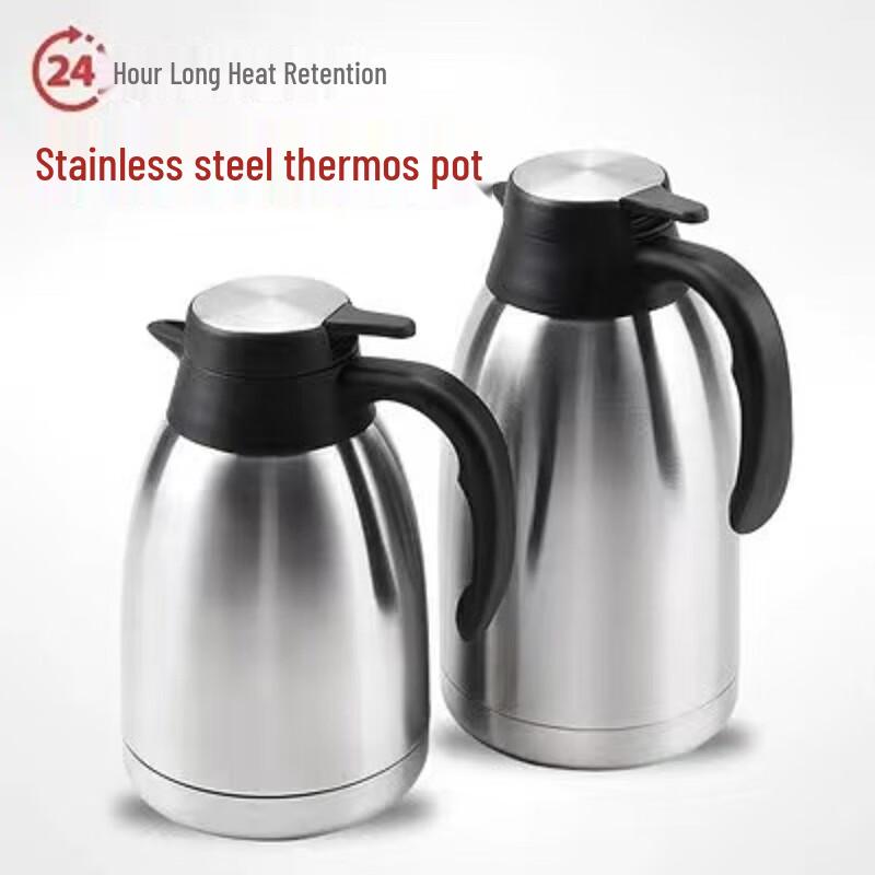 

Meylan Stainless Steel Double-Wall Insulated Thermos Pot