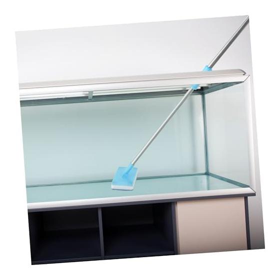 VORCOOL Aquarium Cleaning Sponge Brush, Telescoping Long Handle, Glass Cleaner, Rectangle, 50x14x9cm, Aquarium, Tropical Fish, Goldfish Bowl, Moss