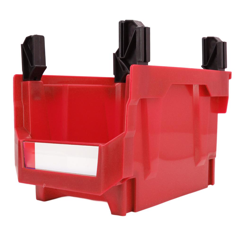Parts Storage Box Plastic Hangable Stackable Storage Tray for Candy Hardware Craft Supplies 276 X 213 X 178mm Red