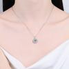 New 1 Carat D Color Moissanite Pendant Necklace for Women Party Fine Jewelry 925 Sterling Silver Diamond Neck Chain Necklaces
