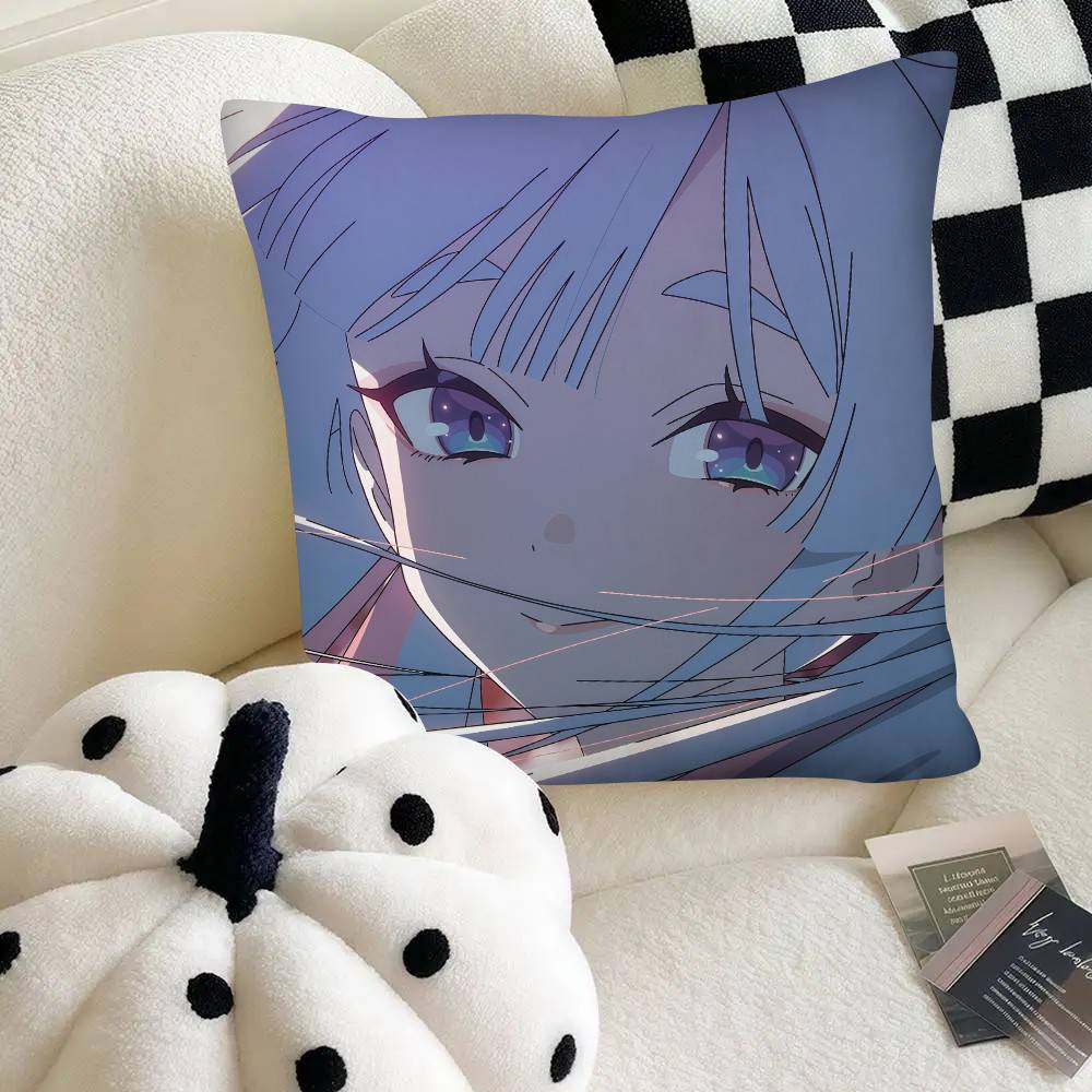 Anime Cosmic Princess Kaguya Pillow Case Fashion Square Pillowcase Bedroom Sofa Room Ins Decoration Leisure