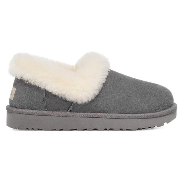 UGG Nita Sheepskin Warm Comfortable Casual Ankle Loafers Women Loafers Lighthouse-Grey 1119002-LGRY