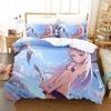 3D Print Anime Murasaki Shion Bedding Set Printed Bed Set With Pillowcase Bed Duvet Cover Soft Queen King Size Bedclothes Home