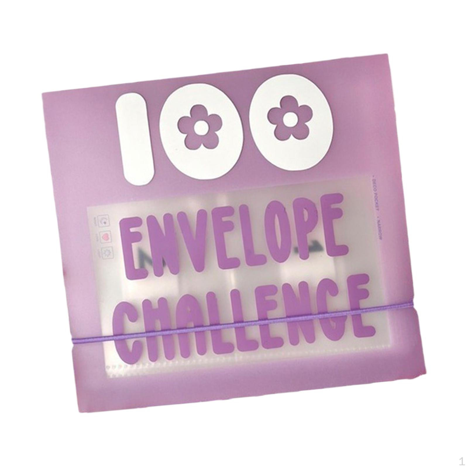 100 Envelope Challenge Binder Cash Stuffing Envelopes Savings Challenges