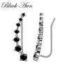 Black Awn Brincos de noivado para mulheres Boucles D'oreilles