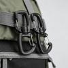 5pcs POM Backpacks Carabiner with 360 Degree Swivels Camping Double Hook New Backpacks Buckles