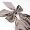 Spring 2025 Women's Fashion: European & American Style Backless Halterneck Silk Satin Short Dress
