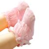 Lawadka Baby Mädchen Socken Neugeborene Baumwolle Spitze Baby Socken für Mädchen Einfarbig Prinzessinnen Stil Kleinkind Baby Mädchen Kleidung Accessoires Neu