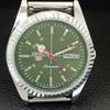 VINTAGE REFURBISHED SEIKO 5 AUTOMATIC 6309A JAPAN MENS GREEN WATCH a442854-1