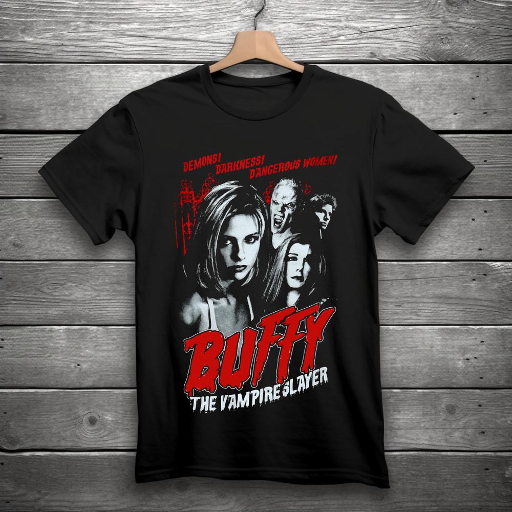 

Buffy The Vampire Slayer Demons Darkness Dangerous WomenTShirt Black S3XL Unisex T-Shirt L