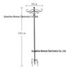 Rust-Proof Outdoor Shepherd Hook: Detachable Iron Craft for Yard and Garden