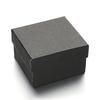 10pcs Rectangle Cardboard Jewelry Boxes for Watch with Sponge Pad Inside Black 89x81x54mm