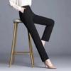 Women High Waist Flared Thick Casual Office Suit Long Pants