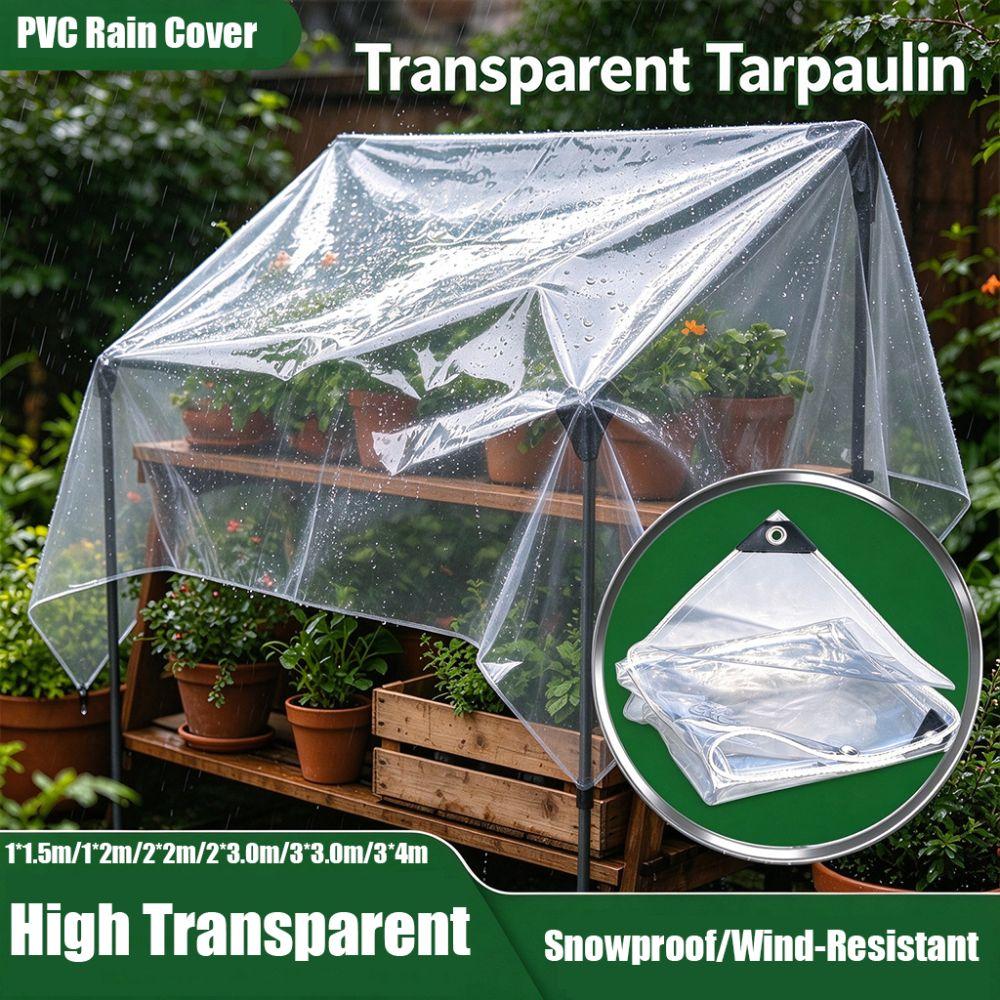 Waterproof Waterproof Tarpaulin Dust-proof Rainproof Cloth Transparent Rain Cover Plant Protection