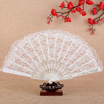 Folding Fan Exquisite Retro Smooth Opening Lolita Folding Lace Fan Outdoor Supply