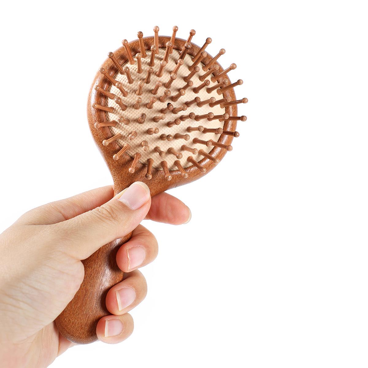 

Golden Silk Rosewood Dual-Sided Portable Wooden Air Cushion Massage Comb