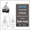 CNTD C5 Toggle Switch Self-locking 15A 250VAC Single Pole Double Pole Switch With Rainproof-cap Switches4