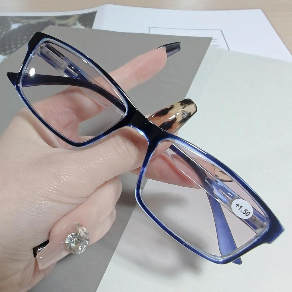 Women Dual Light Glasses for Walking Reading Newspapers Presbyopia Farsightedness Anti Blue Light Eyewear Men Reading Glasses+1