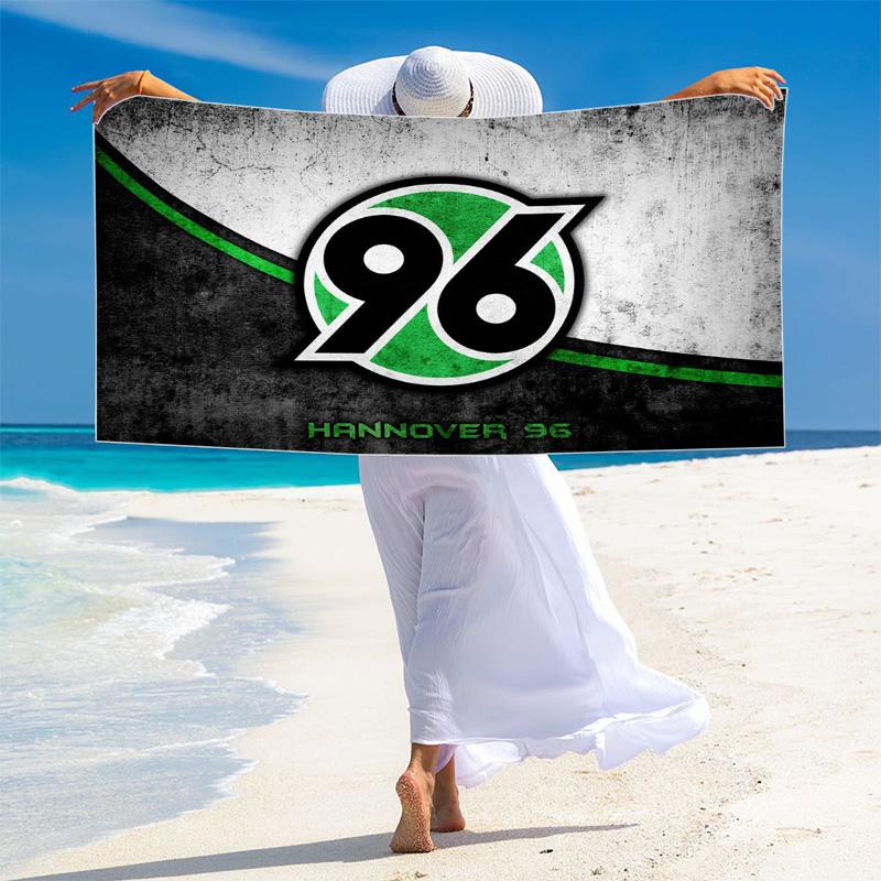 Hannover 96 Logo Print Beach Towel, Large Soft Quick Dry Towel for Beach Camping Swimming