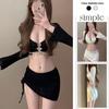 Bikini da Donna di Alta Gamma a Quattro Pezzi con Protezione Solare a Manica Lunga