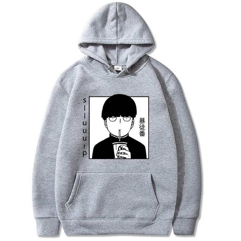 Mob Psycho Japanese Animation Autumn Men's Hoodie Sweatshirt Men Womnen Fashion Design Pullover Men's Fleece Hoodies