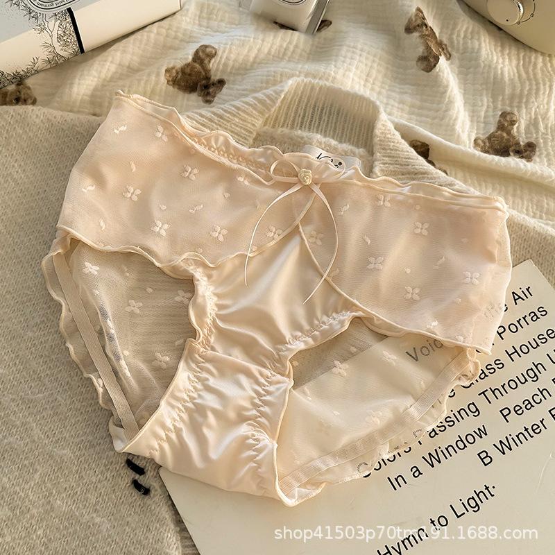 

Женские кружевные трусики Sweet Sister Wind, сексуальные, милые, сексуальные, чистое желание, кружевные трусики средней талии, нижнее белье XL розовый