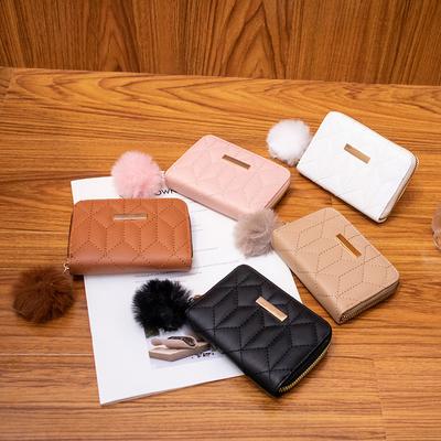 Wallet Purses for Women Card & ID Holders Simple Fashion Plush Bag Bolso De Mujer