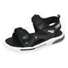 Fashion Summer Outdoor Men's Sandals Casual Anti-Slip Thick Bottom Soft Hiking Beach Flat Shoes EVA Outsole for Men Sport Black