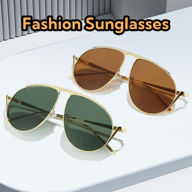 Advanced Fashion Metallic Toad Sunglasses Personality Comfortable Walk The Show Stage Performances Uv Protective Glasses