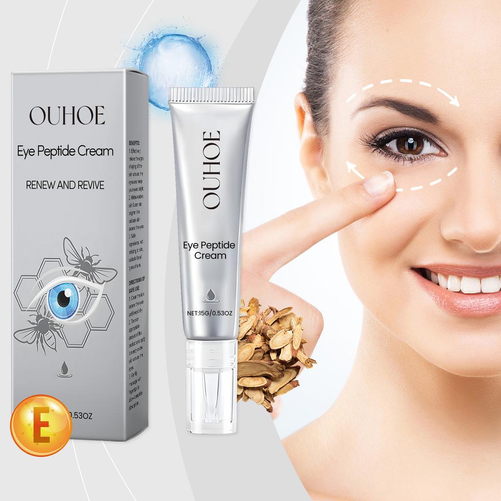 Peptide Lifting Eye Gel Fade Fine Line Brighten Dark Circles Anti Puffiness Eye Bag Remover Firming Moisturizing Eye Care Cream