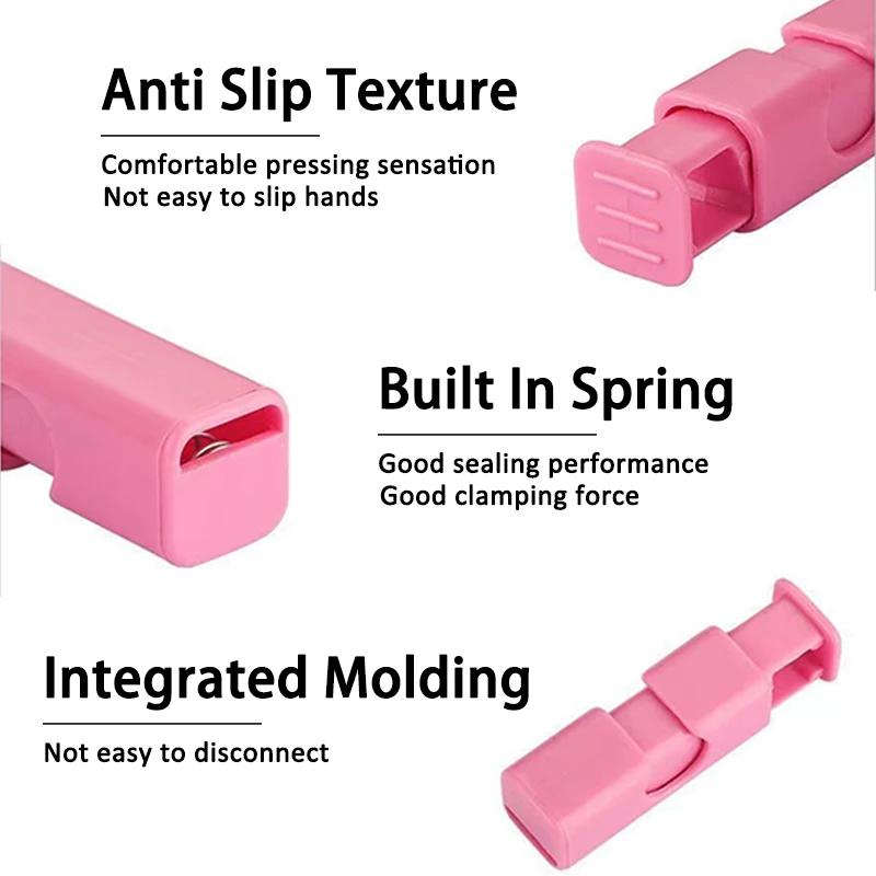 10/20PCS Food Sealing Clips Reusable Kitchen Snack Plastic Bags Sealing Clips Portable Food Kitchen Organization Clamp