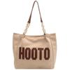 College Students Shoulder Canvas Bag Large Bag Women's Large Capacity 2025 New Summer Senior Sense Commuter Tote Bag