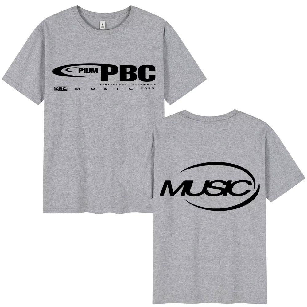 Playboi Carti I Am Music 2025 Album T Shirt Opium Hip Hop Vintage Summer T-shirt Men Women Cotton Male T-shirts Streetwear Gifts