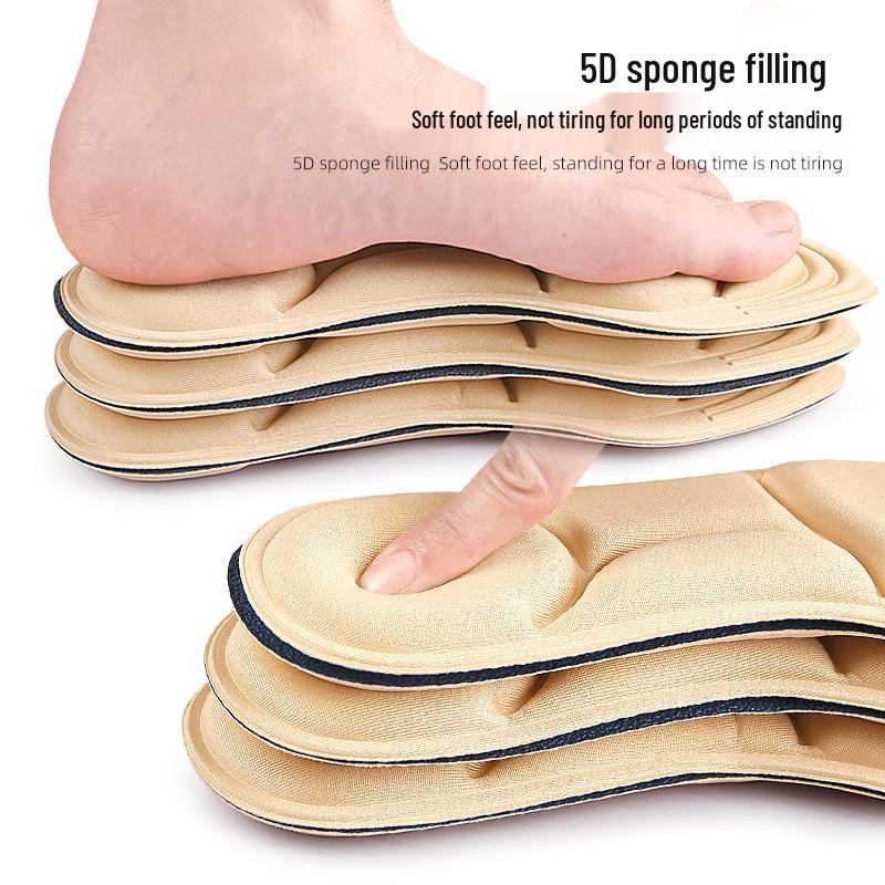 Women's High Heel Insoles: Sweat-Absorbent, Breathable, Shock-Absorbing, Soft Massage Cushion