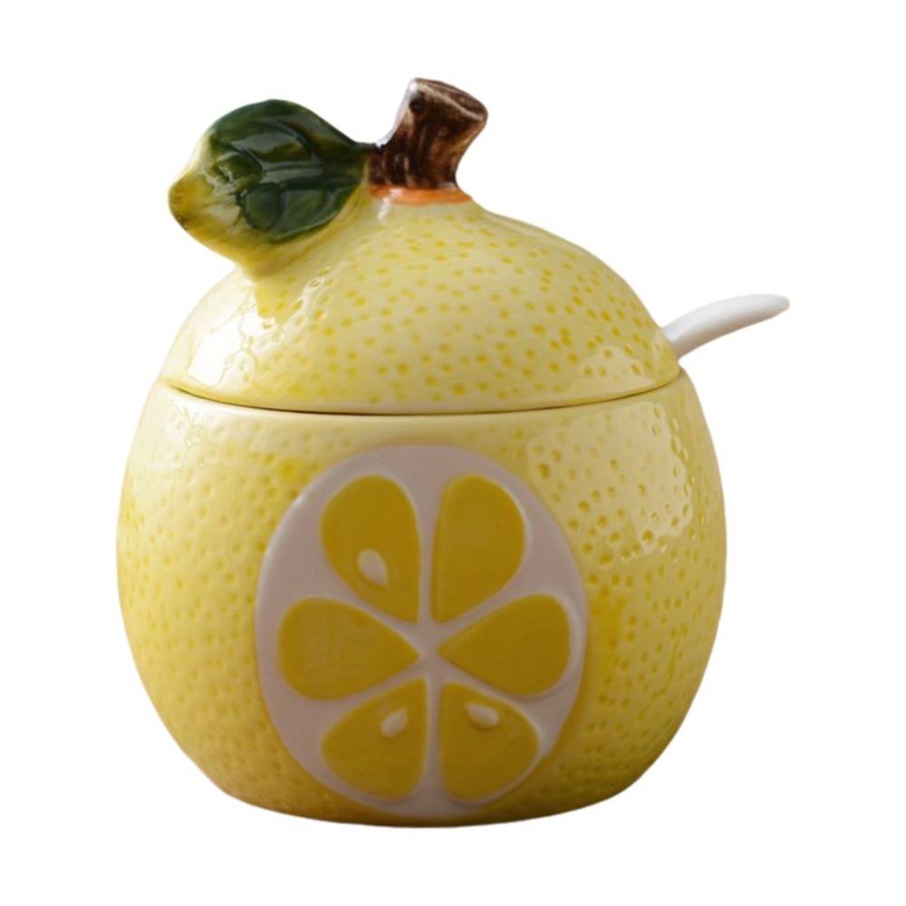Japanese-style Salt Sugar Jar Fruit-shaped Spice Storage Jar Spice Container  Spice Storage