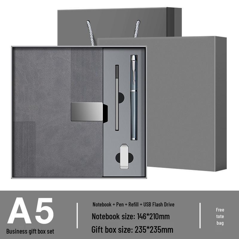 Customizable Cross-Border Gift Set: Notebook & Thermos for Office Meetings & Daily Use