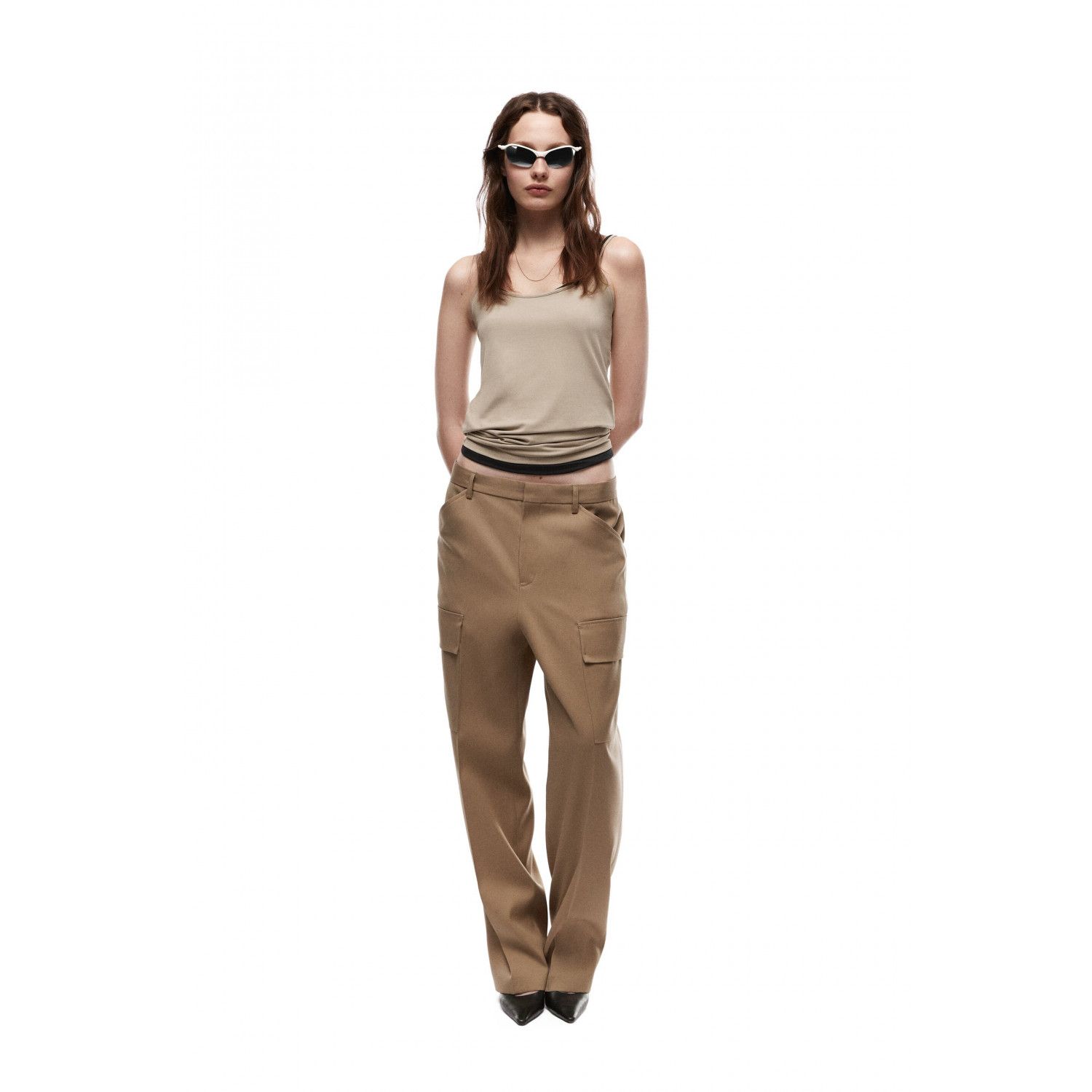 

100% WOOL CARGO TROUSERS