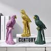 Nordic Modern Minimalist Parrot Resin Statue Home Decor Creative Animal Figurine Crafts Ornaments Table Living Room Decorations