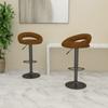 Day and Night - Day and Night Kitchen Stools 2 Units Brown Velvet