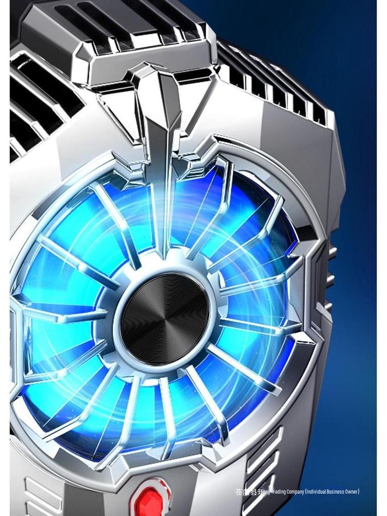 Desktop Semiconductor Dual-Core Mobile Phone Cooler Stand with Large Area Cooling and Fan